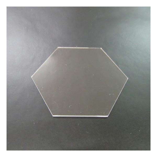 アクリル板　透明2mm　六角形　H:100mm×W:115mm　国産高級アクリル　クリア　DIY　テーブルマット　装飾　ふた　アクリルボード　工作