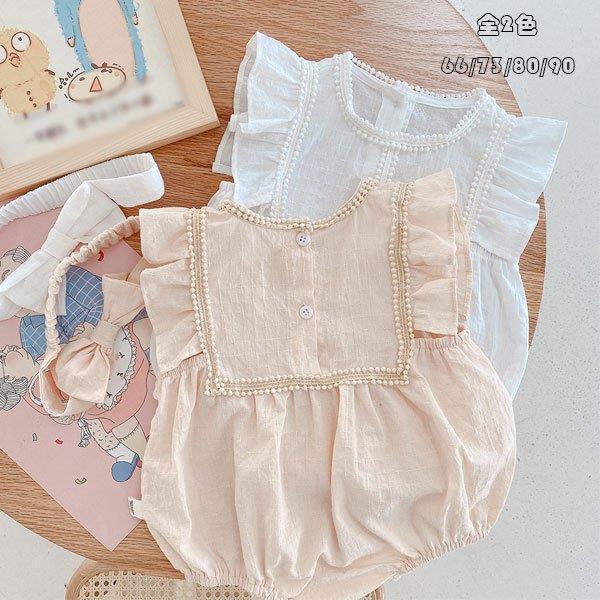 ベビー服 ロンパース 新生児 赤ちゃん 女の子 ボディスーツ 夏着 可愛い 出産祝い ベビー用品 純綿 ロンパース ノースリーブ ヘアバンドギフト 66 73 80 90 タイムセール