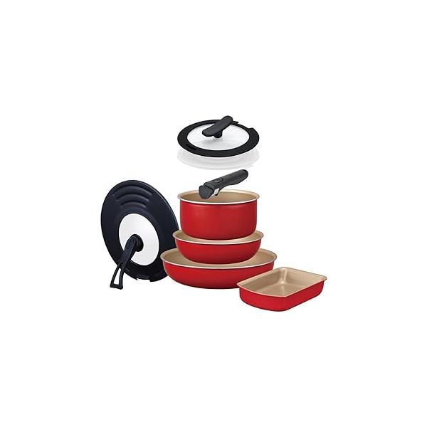 evercook エバークック フライパンセット 8点セット IH対応 ガス火対応