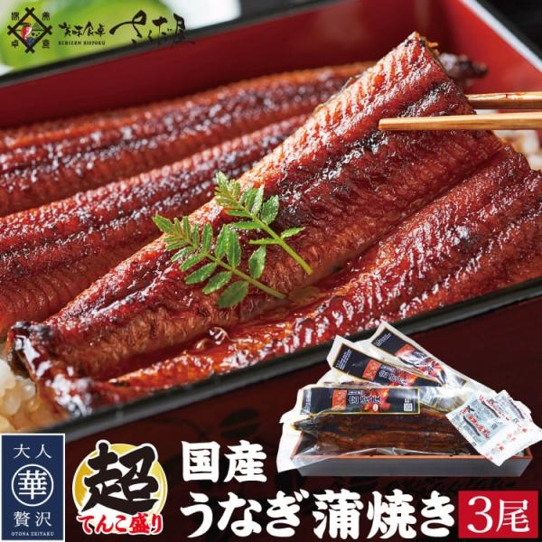 商品名称 : 国産うなぎ蒲焼き3尾セット内容量 : 国産鰻蒲焼き3尾（1尾約120ｇ以上）原材料 : ウナギ（宮崎県または鹿児島県産）、醤油、味醂、発酵調味料、砂糖、増粘剤（加工澱粉）（原材料の一部に小麦、大豆を含む）ポイント : 厳選した...