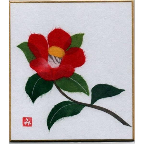 ちぎり絵 小色紙 椿 : 桜堂 - 通販 - Yahoo!ショッピング