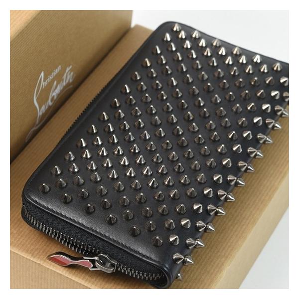 美品✨ ルブタン パネトーネ ラバー ラウンドファスナー 長財布 ブラック Christian Louboutin クリスチャンルブタン Panettone Wallet