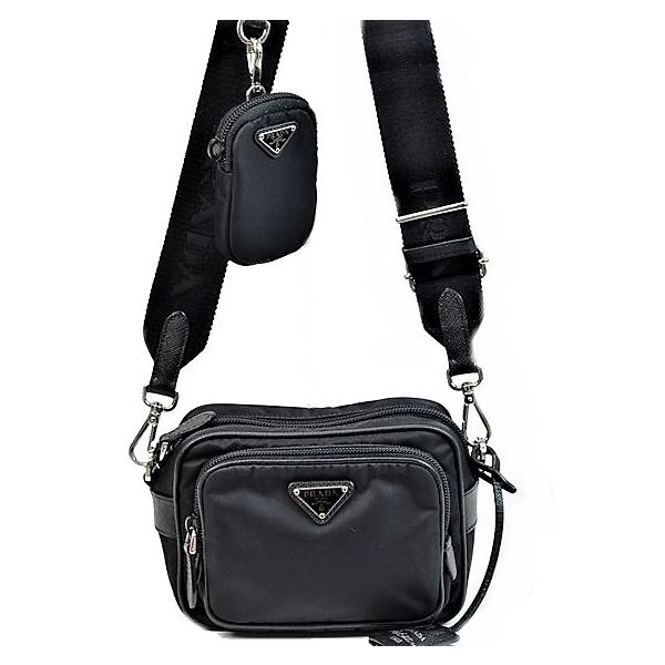 ショルダーバッグ ナイロン ブラック 1BH153 PRADA（プラダ） 【美品】プラダ バッグ 1BH153 ショルダーバッグ 斜め