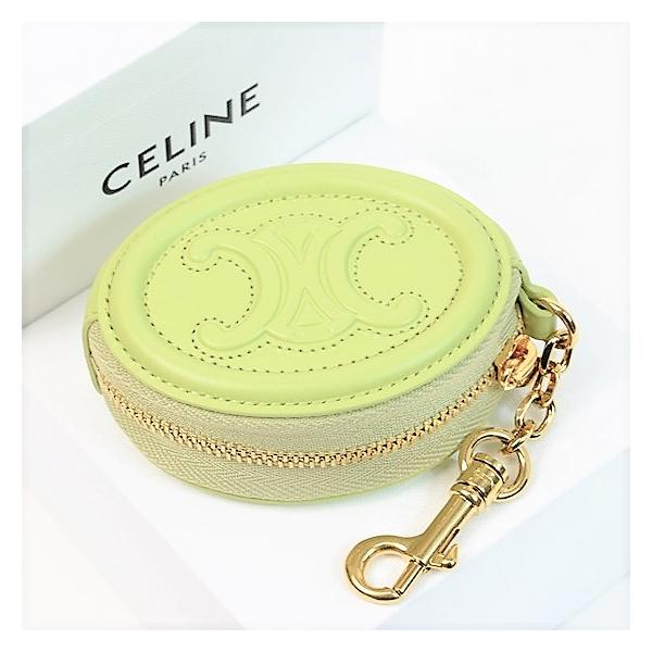 新品 セリーヌ CELINE フック付きパース キュイル トリオンフ タン