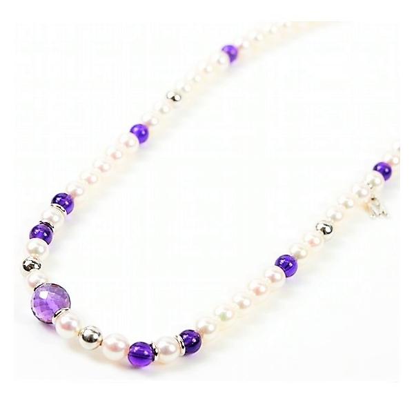 ⭐︎美品⭐︎K18 本真珠×アメシスト ケシパールネックレス MIKIMOTO 【美品】ミキモト K18 パール アメジスト ネックレス