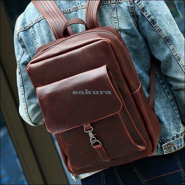 リュック ビジネスバッグ Pc 通勤 通学 大人 高校生 メンズ 大容量 リュック 旅行 レザー おしゃれ 紳士用 出張 男女兼 用 レトロ ビジネス Sakura Klamd615 サクラ 通販 Yahoo ショッピング