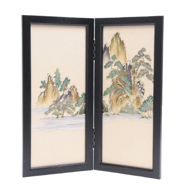 五月人形用　屏風　25号 アウトレット品 五月人形屏風単品 25号五月屏風 二曲 松 21ya2061