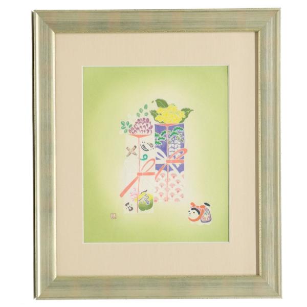 アウトレット品 額絵 桃の節句 江戸友禅 花雛 24a-ya-0324 : さくら