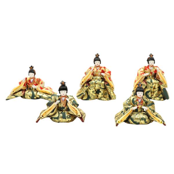 アウトレット品 雛人形 人形単品 三五 五人囃子 金襴 5人 25a-ya-0137