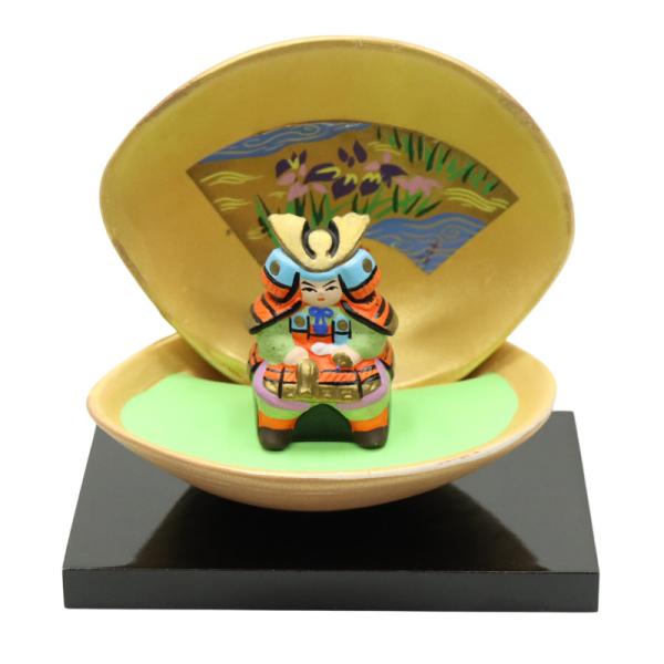アウトレット品 五月人形 人形 10cm 大将 はまぐり 25a-ya-0328