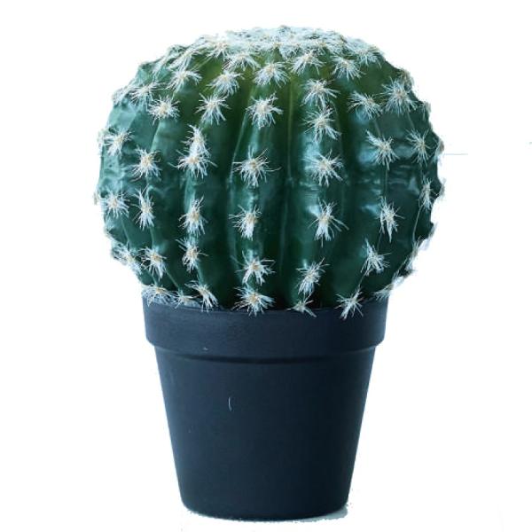 人工観葉植物 玉サボテン ポット 24 （1個入り） 992771 p109