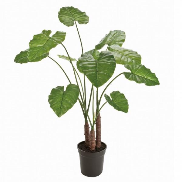 人工観葉植物 クワズイモ 高さ100cm （P215) （fg13000) （代引き不可 