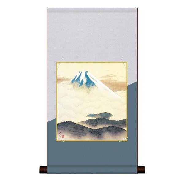 横山大観色紙 色紙掛 複写複製画色紙 横山大観 霊峰不二 平安純綿デザイン色紙