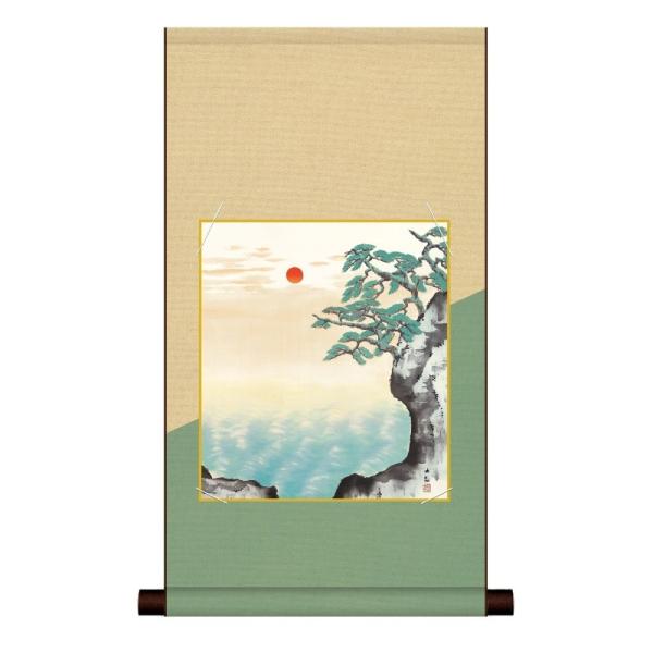 美品 掛け軸 横山大観筆「夏の海」小学館 複製印刷 限定品 美品 掛け軸 横山大観筆「夏の海」小学館 複製印刷 限定品 美品