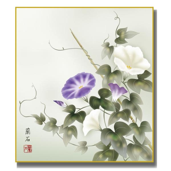 色紙絵 四季絵 四季彩花 朝顔 K1-24B