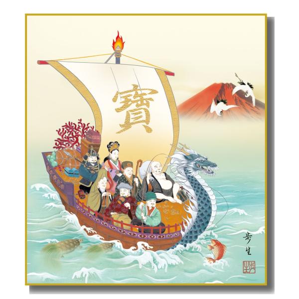 ハル。❀神秘的な福福絵画❀チョクレイ 色紙絵 開運画 七福神 K9-059 : さくらソレイユ - 通販 - Yahoo