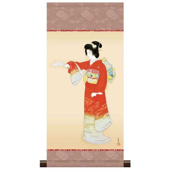 和風モダン掛 日本の名画 上村松園 序の舞 KM3R1-012