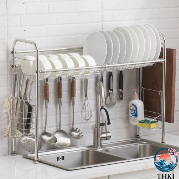 水切りラック シンク上 THKJ 食器水切りラック 伸縮式 キッチン収納用品 使いやすい お手入れ簡単 便利グッズ 毎日使いに あると便利 おすすめ 人気アイテム