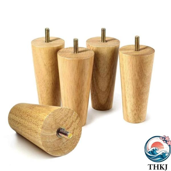 4本セット ソファ脚 6cm 家具脚 木製  テーブル脚 無垢材 ボルト付き ベッド キャビネット おしゃれ 空間になじむ 快適 人気 注目アイテム インテリア映え