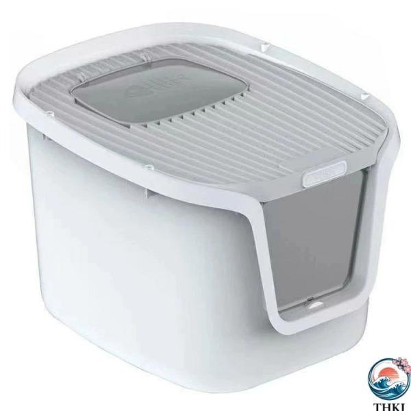 猫トイレ 本体 砂飛び散らない カバー 2WAY出入り方法 大型  匂い対策 おしゃれ ペット用品 猫用 コンパクト 猫おもちゃ付き 使いやすい おすすめ
