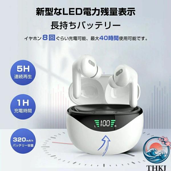 ワイヤレスイヤホン bluetooth5.3 防水  超軽量 通話可能 インナーイヤー型 ブルートゥースイヤホン 簡単接続 使いやすい おすすめ 人気 注目アイテム