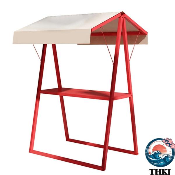 屋台ブース 折りたたみ式屋台セット 鉄製 耐荷重250kg 幅150 200×奥行100×高さ220cm 仮設ディスプレイスタンド 店頭販売 使いやすい おすすめ
