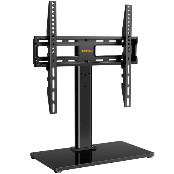 他サイト： PERLEGEAR テレビスタンド 卓上タイプ 24~60インチ対応 耐荷重40kg 9段階高さ調節 左右30°首振り ロータイプ テレビ台 壁寄せの商品画像