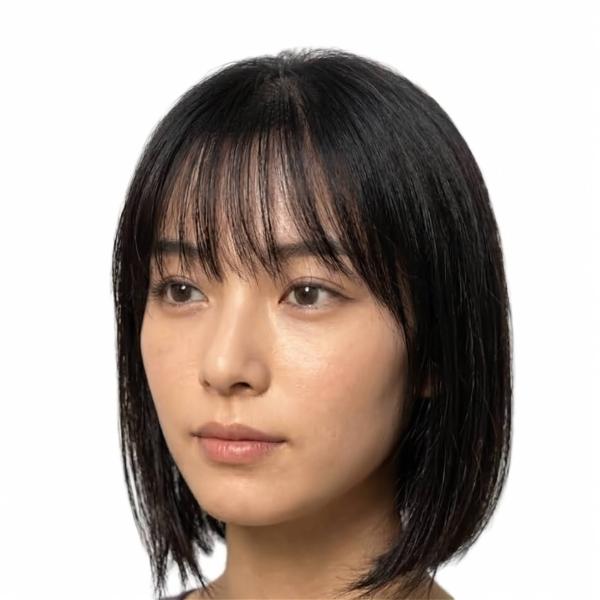 人毛　ウィッグ　中分け人工皮膚付き　普通色スーパーロング　Mサイズ さくら倶楽部 人毛100%部分ウィッグロング 30cm top-15 Lサイズ 大きめ