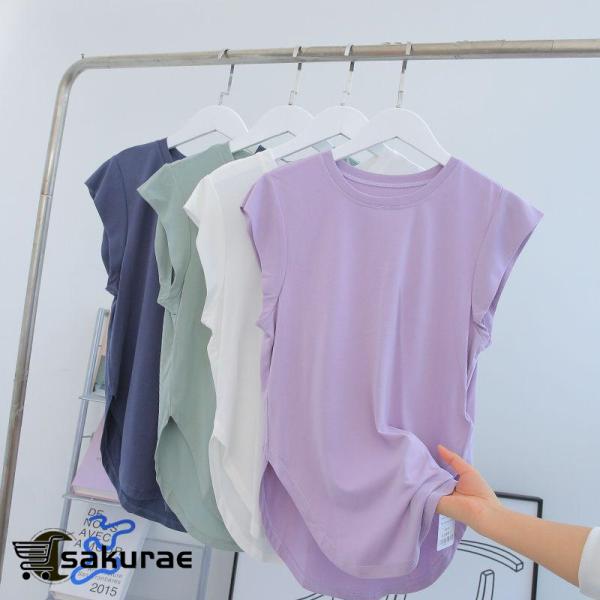 商品名:ゆったり 通気Tシャツ 丸み裾 サイドスリット ヨガウェア 速乾 半袖 レディース スポーツウェア ヨガ ウェア トップス フィットネス ピラティス ダンス                            商品説明:フィットネ...