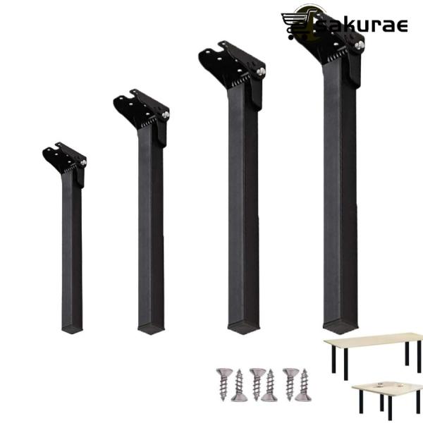 素材: 私たちの折りたたみ式テーブルの脚は高品質の鉄で作られています, 丈夫で耐久性のある, 優れた素材のため, しっかりとした防水性, 傷がつきにくく, お手入れが簡単. 湿らせた布で拭くことができます。90 角度折りたたみ式テーブル脚:...