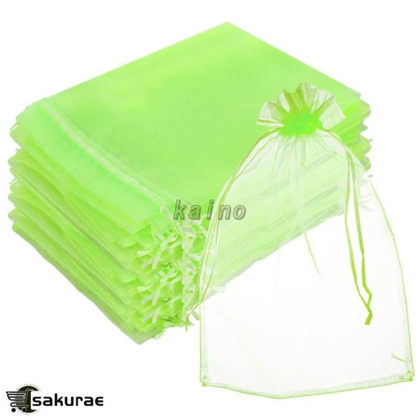 商品仕様：果物袋100枚セット高品質の素材：果樹袋はオーガンジー素材を採用し、耐腐食性に優れ、破れにくいです。メッシュ袋のため、光透過性も通気性も良く、果物の発育と成長にあまり影響を与えません。リサイクル可能で環境にやさしいです。使いやすい...