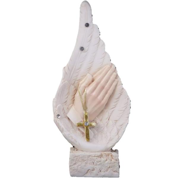 商品詳細商品名 :天使の置き物 十字架お店のディスプレイ用などにもオススメです。また、家族、友人へのプレゼントに最適です。【サイズ】高さ：約14.5cm 幅：約4cm【重量】約150g　※サイズ・重量はおおよその値です【材質】ポリレジン 生...