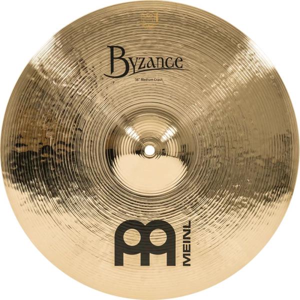MEINL Cymbals クラッシュシンバル Byzance Brilliant シリーズ 16" Medium B16MC-B〔マイネル シンバル ドラム〕