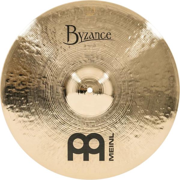 MEINL Cymbals クラッシュシンバル Byzance Brilliant シリーズ 18" Thin B18TC-B 〔マイネル シンバル ドラム〕