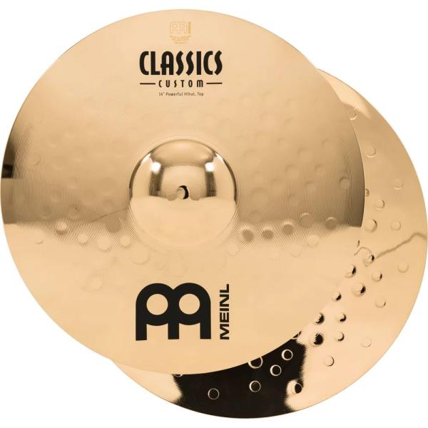 MEINL Cymbals ハイハットシンバル Classics Custom シリーズ 14" Powerful CC14PH-B〔マイネル シンバル ドラム〕