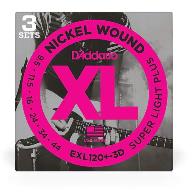 D'Addario __I GLM^[ jbP Super Light Plus .0095-.044 EXL120+-3D 3setpbNkdaddario __I GLlk䂤pPbgΉl