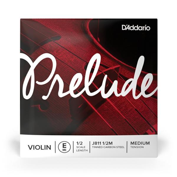 D'Addario バイオリン弦 J811 1/2M PRELUDE E線 バラ弦 1/2スケール ミディアムテンション〔daddario ダダリオ ヴァイオリン弦〕〔ゆうパケット対応〕＊