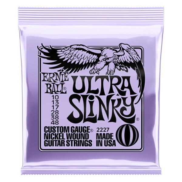 ERNIE BALL GLM^[ #2227 jbPEh Ultra SlinkykQ[W: .010/.013/.017/.028/.038/.048lkA[j[{[lk䂤pPbgΉl