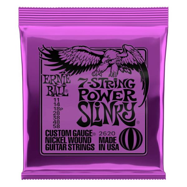 ERNIE BALL GLM^[ #2620 jbPEh Power Slinky 7kQ[W: .011/.014/.018p/.028/.038/.048/.058lk䂤pPbgΉl