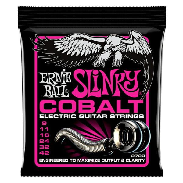 ERNIE BALL �G���L�M�^�[�� #2723 �R�o���g Super Slinky�k�Q�[�W: .009/.011/.016/.024/.032/.042�l�k�A�[�j�[�{�[���l�k�䂤�p�P�b�g�Ή��l