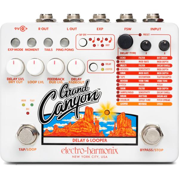 『今だけピック10枚セット付き』Grand Canyon〔グランドキャニオン〕ディレイ〔Electro-Harmonix EHX エレクトロ・ハーモニクス エレハモ エフェクター〕
