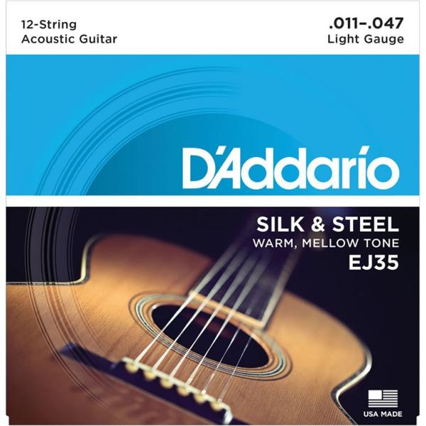 D'Addario __I AR[XeBbNM^[ EJ35k12pl "Silk &amp; Steel Folk Guitar"kdaddario ARM EJ-35lk䂤pPbgΉl