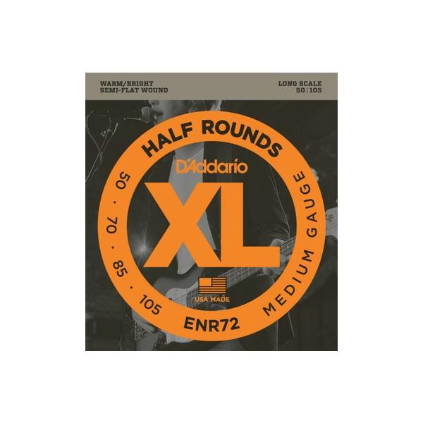 D'Addario �_�_���I �x�[�X�� ENR72 "XL Half Rounds"�kdaddario enr-72�l�k�䂤�p�P�b�g�Ή��l��