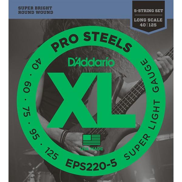 D'Addario __I x[X EPS220-5k5pl"XL ProSteels Round Wound"kdaddario eps-220-5lk䂤pPbgΉl