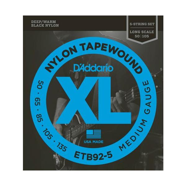 D'Addario __I x[X ETB92-5 "Black Nylon Tapewound"kdaddario etb-92 x[Xlk䂤pPbgΉl