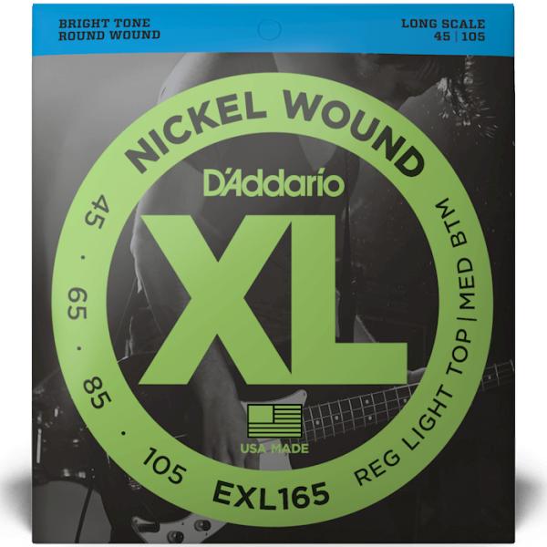 D'Addario（ダダリオ） ベース弦 Long EXL165 〔ニッケル daddario exl