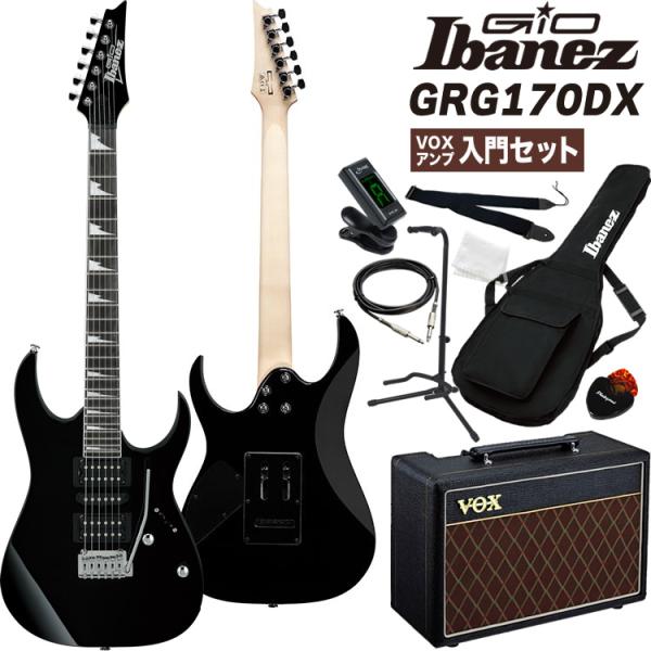 Ibanez GRG170DX アイバニーズ エレキギター Gio Ibanez GRG170DX BKN (Black Night) エレキギター初心者14点