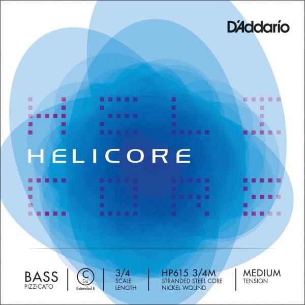 D'Addario Ebhx[X HP615 3/4M Helicore Pizzicato Bass Strings / C -MEDko/~fBAlkdaddario RgoXlk䂤pPbgΉl