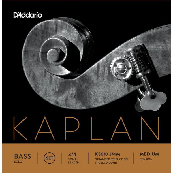 D'Addario �E�b�h�x�[�X�� KS610 3/4M Kaplan Solo Bass Strings / SET-MED�k�Z�b�g��/�~�f�B�A���l�k�_�_���I daddario �R���g���o�X�l��