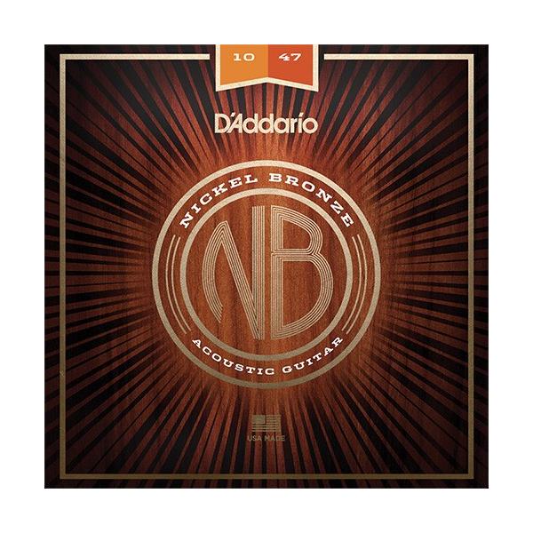 D'Addario __I AR[XeBbNM^[ NB1047 "Nickel Bronze, Extra Light, 10-47"k䂤pPbgΉl